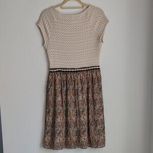 NEW: Anthropologie dress with peacock like colors. - Never Worn